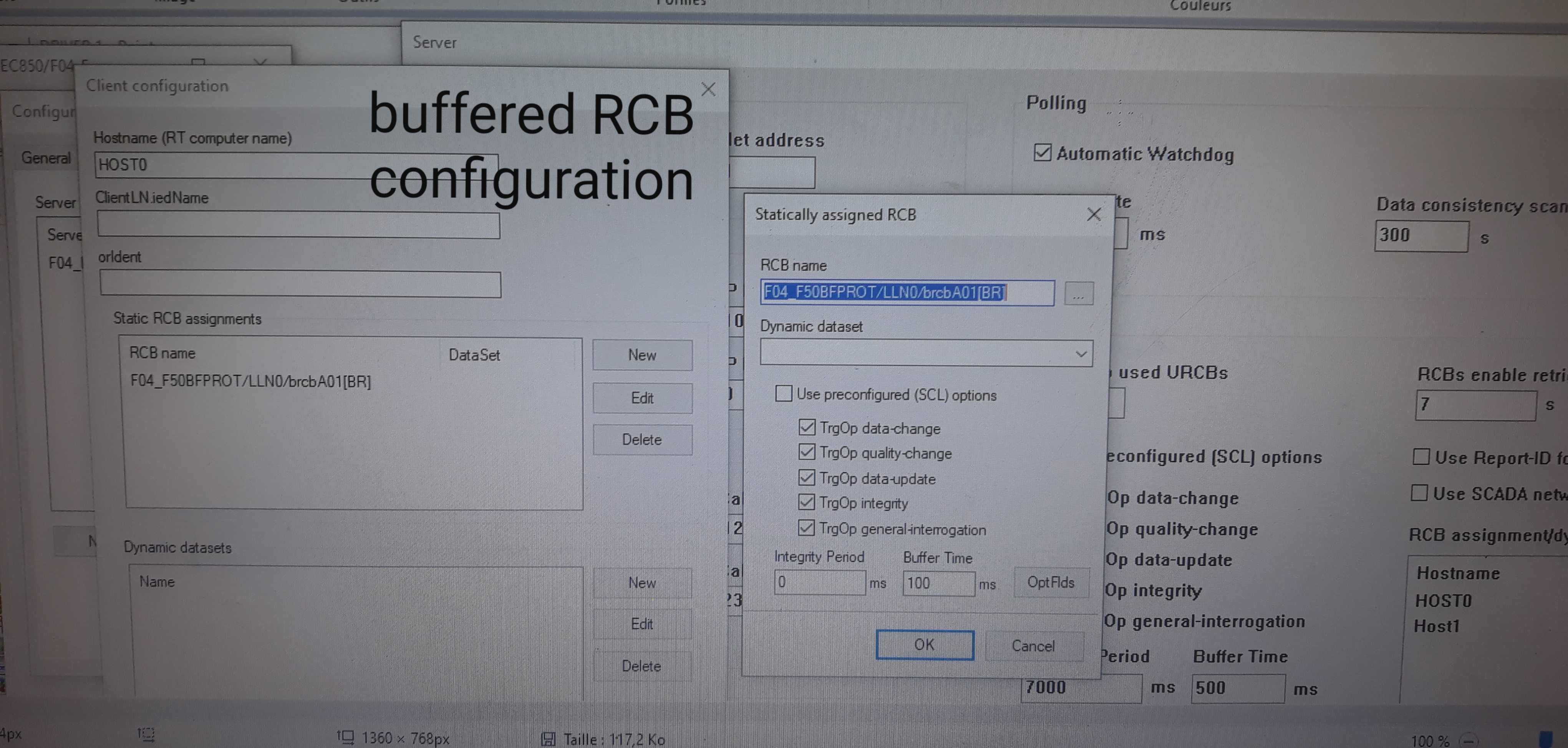 61850 communication issue with bufferd RCB RCB